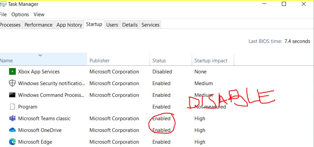 Click image for larger version.&nbsp;

Name:	disableteamsone.jpg&nbsp;
Views:	4945&nbsp;
Size:	79.5 KB&nbsp;
ID:	24034