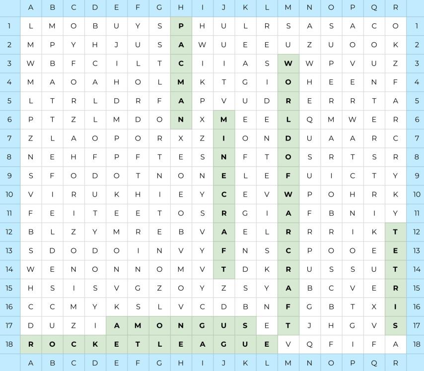 Name:  2022 - Word Searches - Apr 2022 - Gaming (MEA EN).jpg
Views: 359
Size:  84.8 KB